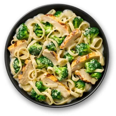 Plate of chicken alfredo