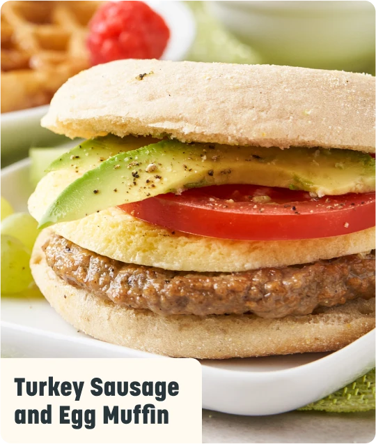 Turkey Sausage and Egg Muffin