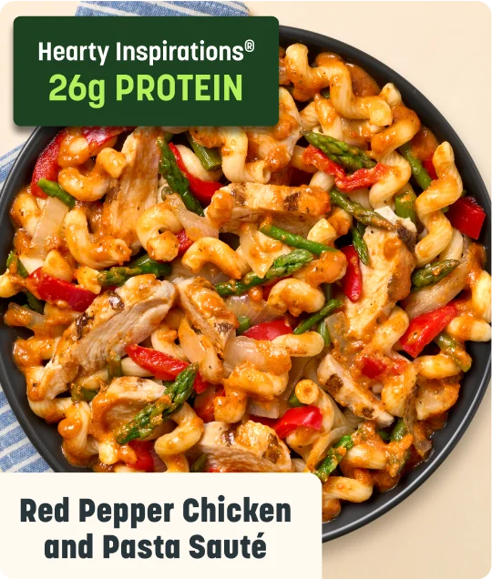 Red Pepper Chicken and Pasta Saute