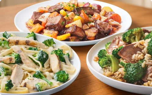 Various dishes